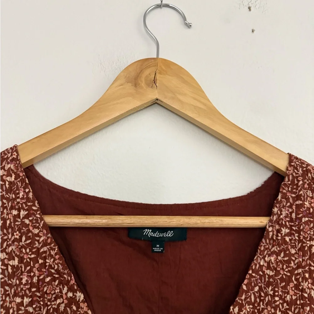 Madewell Pintuck Florentine Floral Mini Dress - Picture 7 of 11